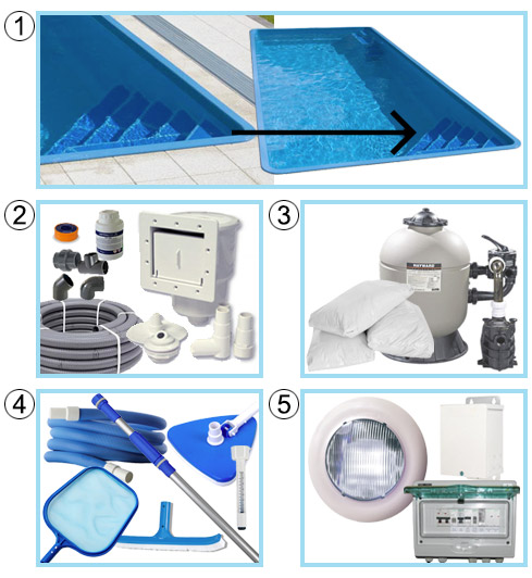 Piscina interrata in vetroresina Calypso Piscina interrata in vetroresina Calypso