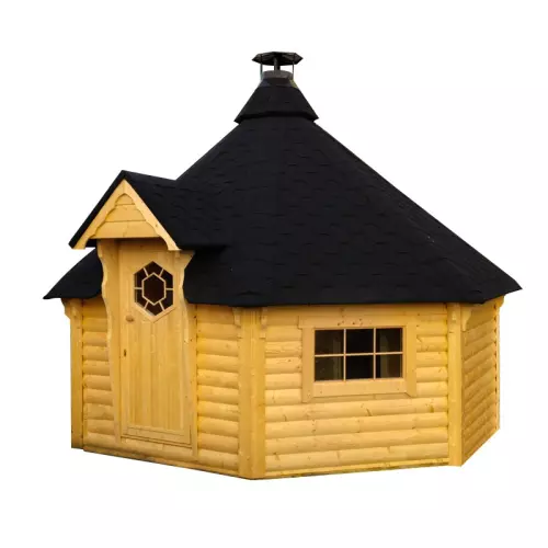 Sauna finlandese tradizionale da esterno OLAF 10-15 posti