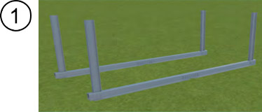 Installazione telaio in metallo per piscine in legno Installazione telaio in metallo per piscine in legno