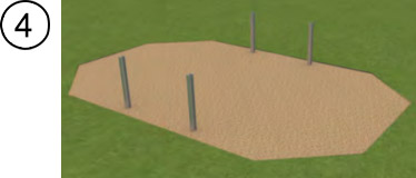 Installazione telaio in metallo per piscine in legno Installazione telaio in metallo per piscine in legno