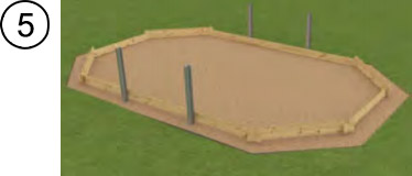 Installazione telaio in metallo per piscine in legno Installazione telaio in metallo per piscine in legno