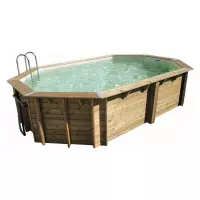 Piscina in legno ottagonale NorthWood 550 - 5,50 x 3,55 x h.1,20 m