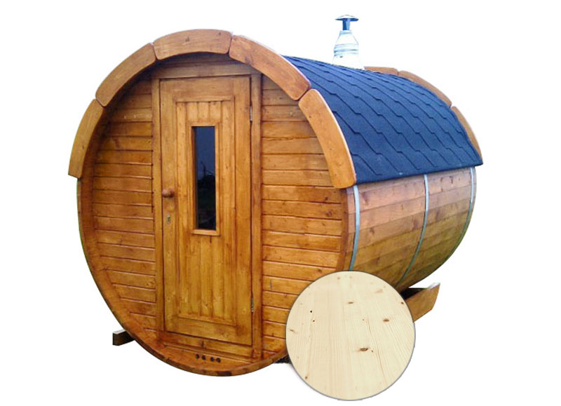 Sauna finlandese tradizionale da esterno Ade 5-7 posti Sauna finlandese tradizionale da esterno PLUTONE Medium 2-4 posti