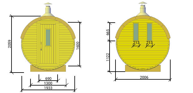 sauna plutone senza terrazza
