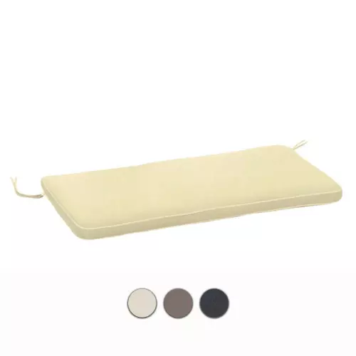 Cuscino da esterno per panca a 2 e 3 posti, con bordino decorativo