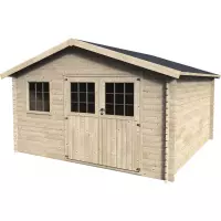 Casetta in legno KARI da esterno 4,30 x 4,02 x h 2,51 m