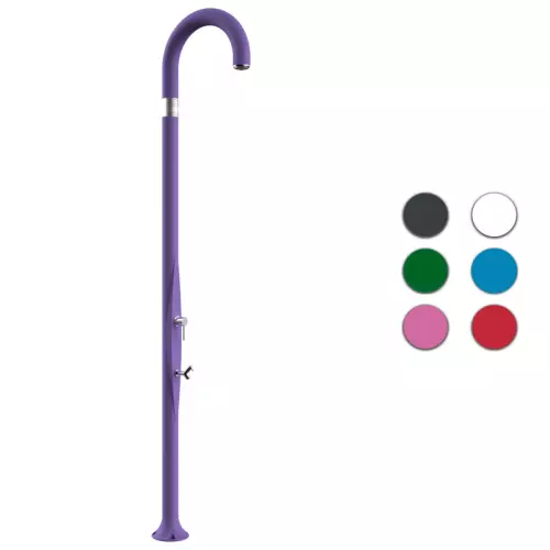 Doccia da esterno ed interno FUNNY YIN in polietilene, con lavapiedi