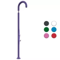 Doccia da esterno ed interno FUNNY YIN in polietilene, con lavapiedi