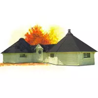 Casetta da giardino in legno PERSEFONE 11,9 x 5,11 x h 3,5 m con barbecue