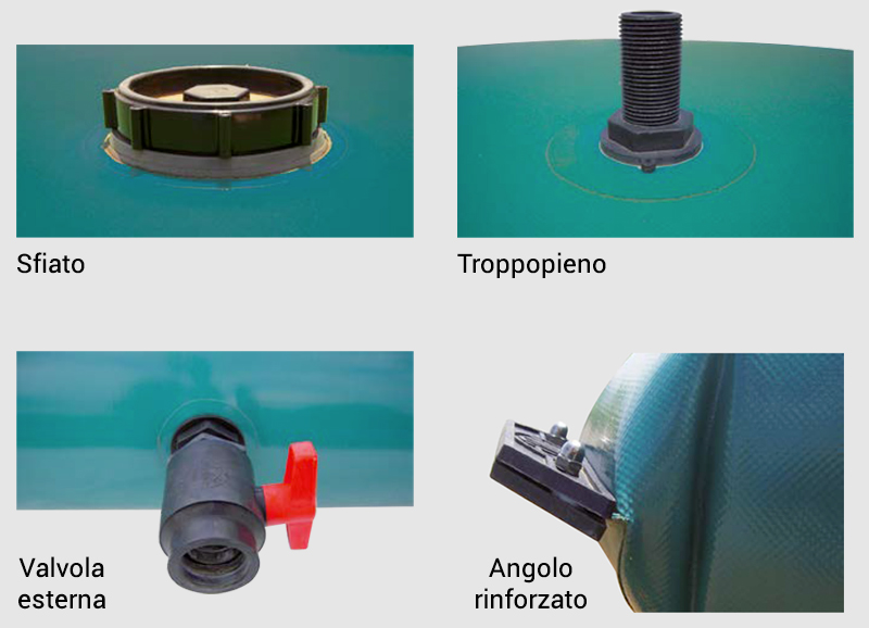 Cisterna morbida Polartex&Acirc;&reg; per manutenzione piscina