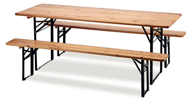 Set da pic nic pieghevole con tavoloe 2 panche