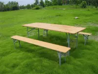 Set da pic nic pieghevole con tavolo e 2 panche