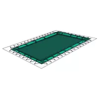 Copertura Invernale per piscina Polartex® CLASSIC COMBI 400 gr/m² in PVC occhielli e porta salsicciotti