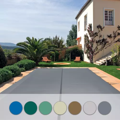 Copertura invernale di sicurezza POOLSAFE FREEZE con occhielli e tiranti elastici