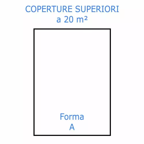 Copertura invernale di sicurezza POOLSAFE FREEZE con occhielli e tiranti elastici : Forma rettangolare