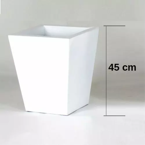 Vaso DUKE Laccato lucido : Colore Bianco - H. 45 cm