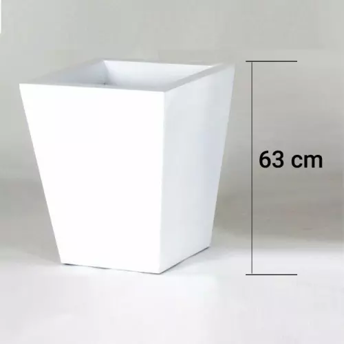 Vaso DUKE Laccato lucido : Colore Bianco - H. 63 cm