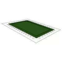 Copertura invernale Geocover 210 gr/m² con occhielli e corda elastica Rettangolare