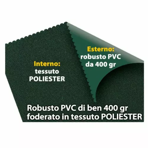 Sacca portacuscini per esterno in PVC, con cerniera