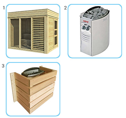 Sauna finlandese da esterno ARES solo struttura