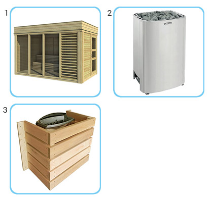 Sauna finlandese da esterno ARES solo struttura