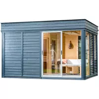 Sauna finlandese tradizionale da esterno ARES 5-6 posti con spogliatoio
