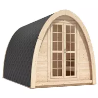 Sauna finlandese tradizionale da esterno MODI 2-4 posti con spogliatoio