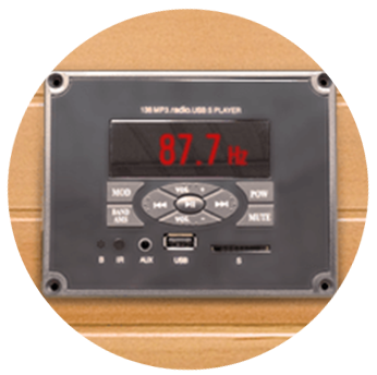 Equipaggiamento Audio per sauna infrarossi 