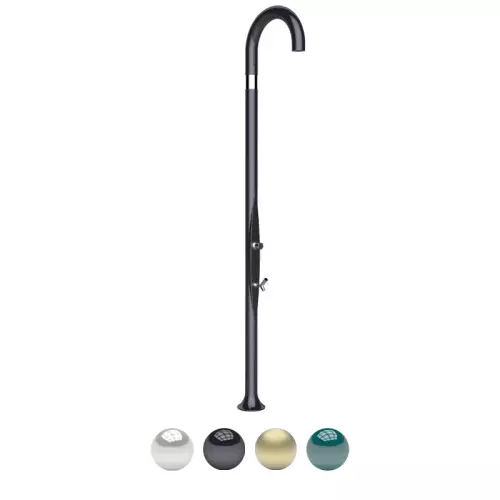 Doccia da giardino e per interno FUNNY YIN TOP LINE in polietilene, con lavapiedi