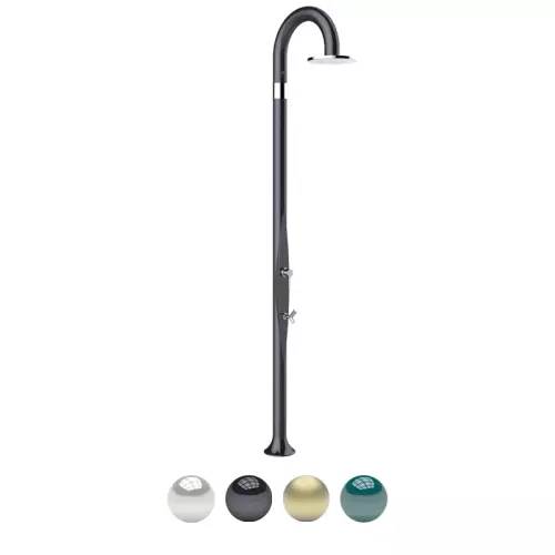 Doccia da giardino e per interno FUNNY YIN TOP LINE in polietilene, con soffione Ø25 e lavapiedi