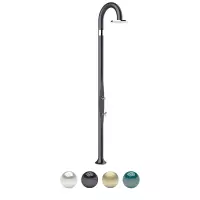 Doccia da giardino e per interno FUNNY YIN TOP LINE in polietilene, con soffione Ø25 e lavapiedi