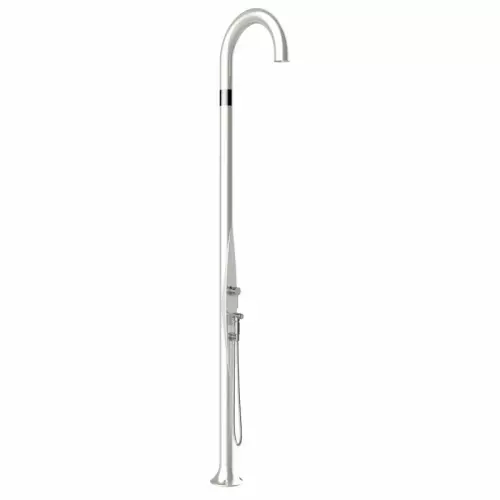 Doccia da giardino e per interno FUNNY YIN TOP LINE in polietilene, con doccetta mobile : Colore PERLA BIANCA