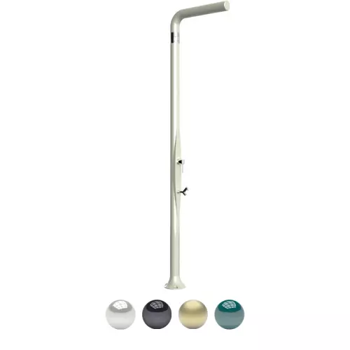 Doccia da giardino e per interno FUNNY YANG TOP LINE in polietilene, con lavapiedi