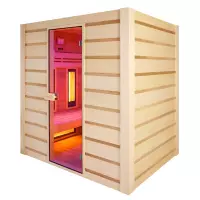 Sauna Holl's finlandese infrarossi HYBRID COMBI da 4 posti