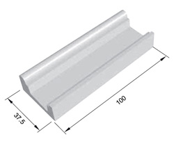 Bordo sfioratore Standard dritto