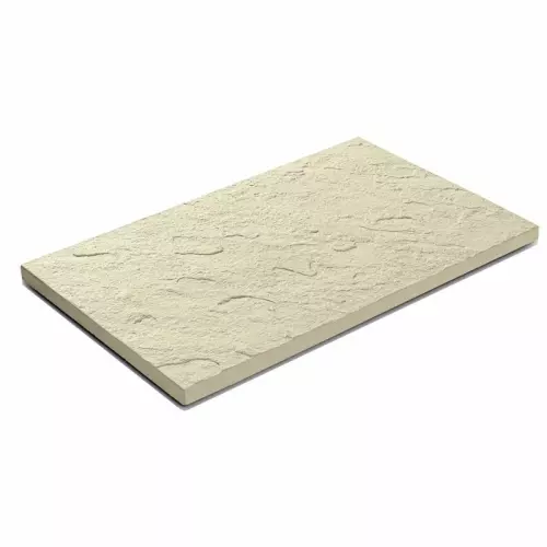 Lastra in pietra ricostruita PORTOFINO Autentika 80x50 cm per pavimentazione - Vendita al pezzo : GIALLO SAHARA