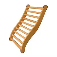 Schienale Comfort Ergonomico in legno per sauna finlandese o Infrarossi