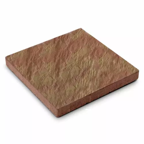 Lastra in pietra ricostruita ARDESIA Autentika 40x40 h 4,2 cm - Rosato