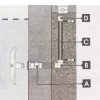 Kit installazione proiettore mini o piatto per piscina in cemento