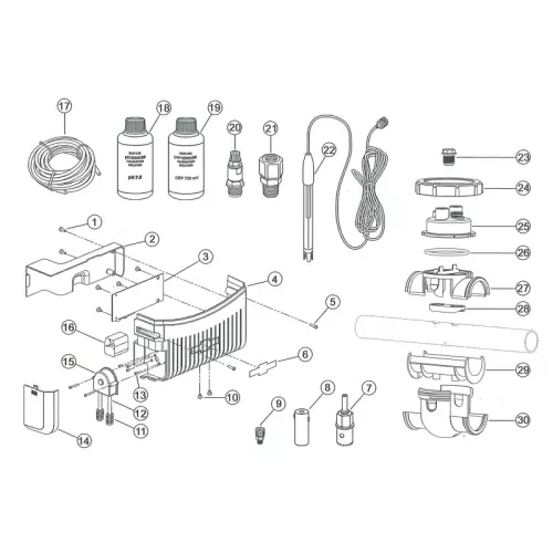 Ricambi per moduli TRi pH + TRi PRO Zodiac per regolazione pH e cloro