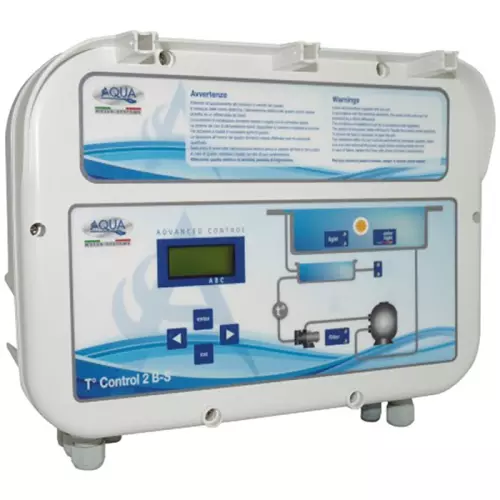 Quadro elettrico T-CONTROL 2 con trasformatore fari per piscine a bordo sfioro