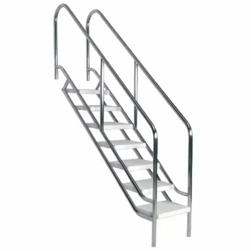 Scala per accesso piscina per disabili a 4 gradini in acciaio Inox 316