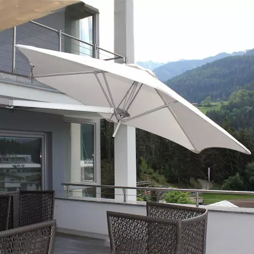 Ombrellone PARAFLEX Ø 2,70 m con sostegno a muro NEO 2,00 m