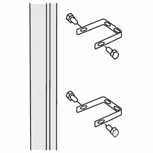 Fissaggio a parete in Inox per palo Umbrosa Paraflex