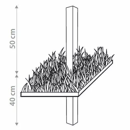 Ancoraggio in cemento per fissaggio palo Ingenua