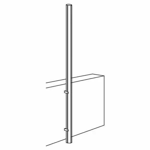 N. 2 staffe a parete per fissaggio palo Ingenua