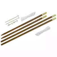Set 2 pali in legno per fissaggio vele ombreggianti
