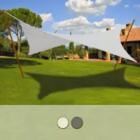 Vela ombreggiante in poliestere con tiranti, quadrata 3x3 m