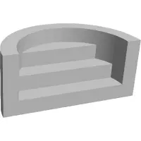 Scala Romana per piscina, h 1,20 m con 3 scalini per posa sotto liner