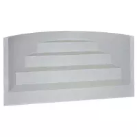 Scala Romana per piscina, h 1,50 m con 4 scalini per posa sotto liner